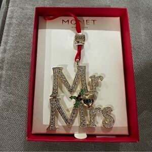 2023 Mr. And Mrs. Sparkly Monet holiday ornament
